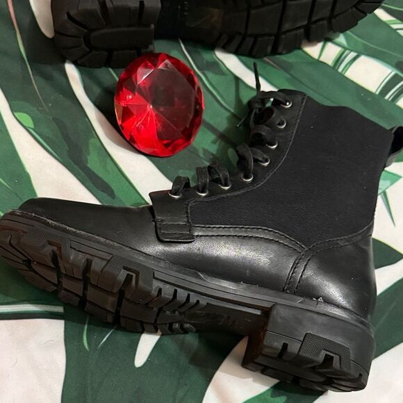 Rag & Bone Black Lace-Up Boots main image 11